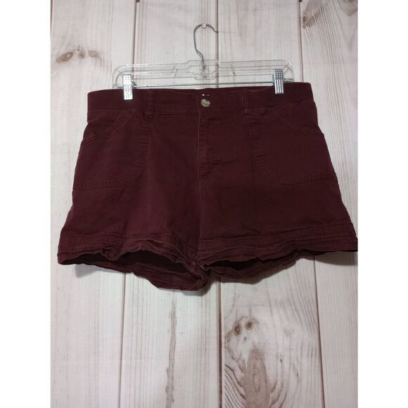 Lee Shorts Ladies‎ 12 Maroon Comfort Waist Chino - Picture 1 of 7